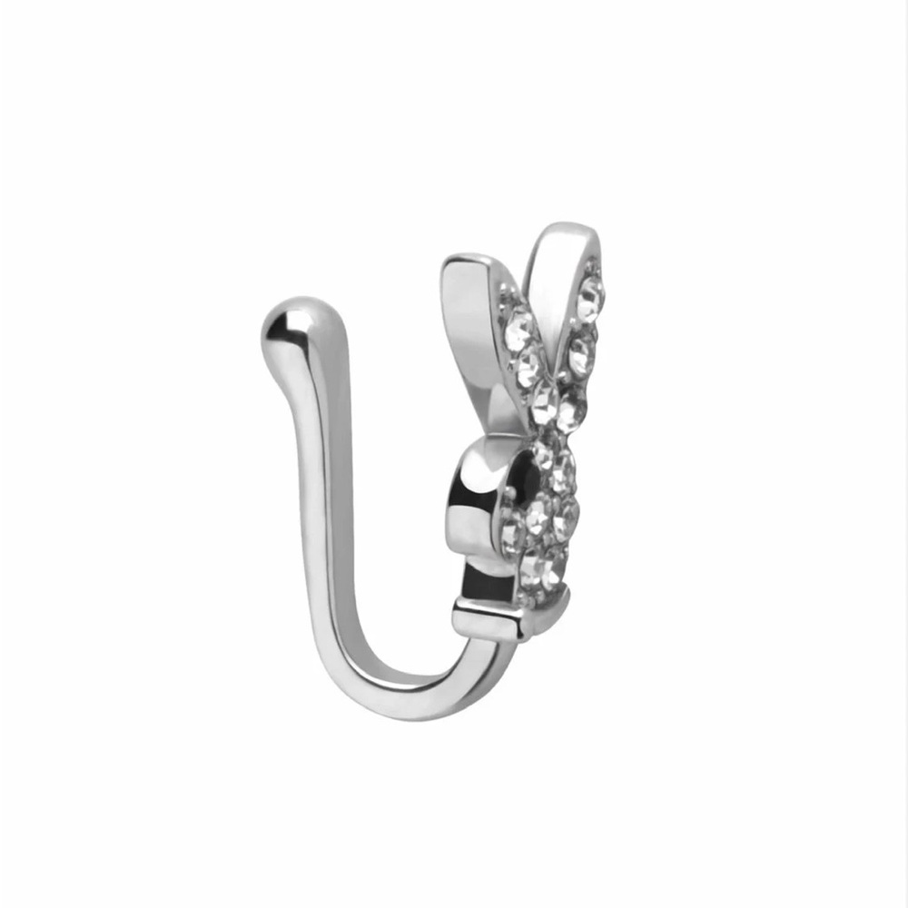 Playboy Rabbit Nose Cuff Ring - Picture 4 of 5